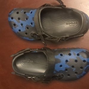 Post Malone Crocs, women's 10, Men's 8, Black